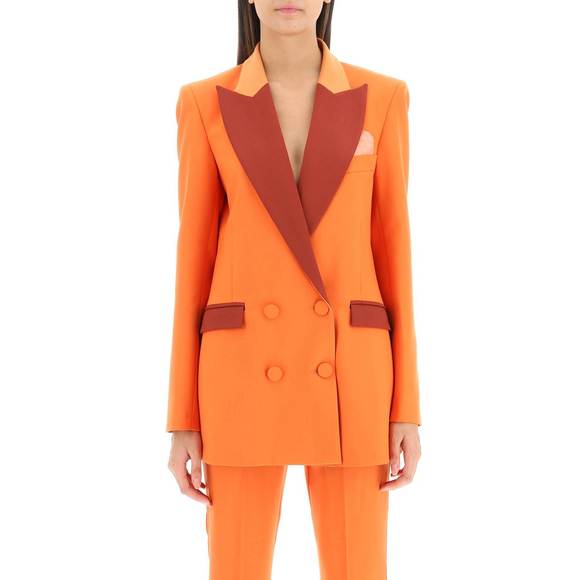 Hebe studio bianca double-breasted cady blazer - Picture 2 of 4